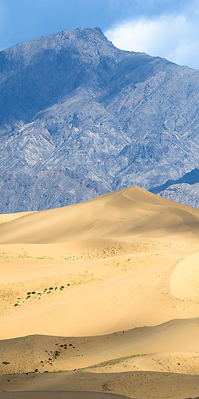 Dunes and mountain